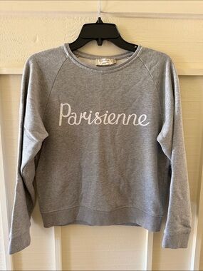 Maison Kitsuné Parisienne Sweatshirt Grey Melange S